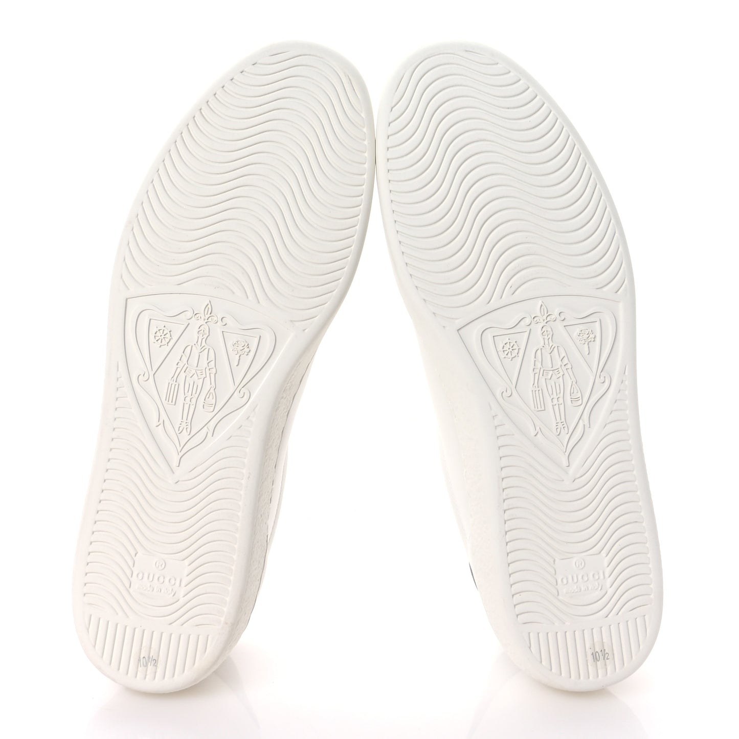 Calfskin Interlocking G Perforated Mens Ace Sneakers 10.5 White Grey Sky