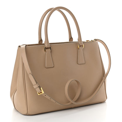 Prada Saffiano Medium Galleria Double Zip Tote Sabbia 3 of 11
