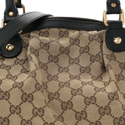 Gucci Monogram Medium Sukey Boston Bag Black 8 of 12