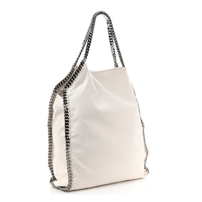 Stella McCartney X ED CURTIS Shaggy Deer Logo Embroidered Large Falabella Chalk 3 of 11