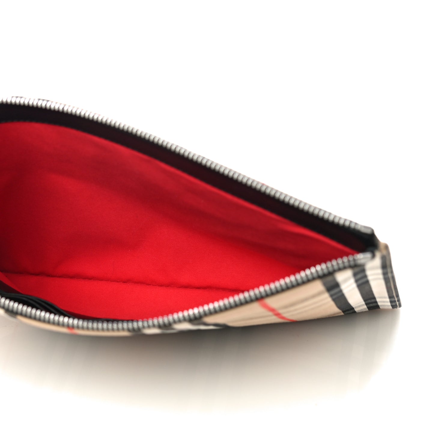 Vintage Check Zip Pouch Black