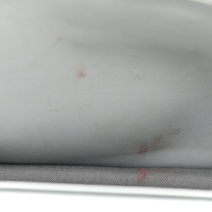 Fendi Vitello Liberty Crystal Embellished F is Fendi Medium Envelope Wallet on Chain Grigio Perla 12 of 14