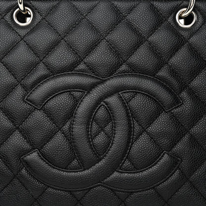 Chanel Caviar Quilted Grand Shopping Tote GST Black 9 of 14