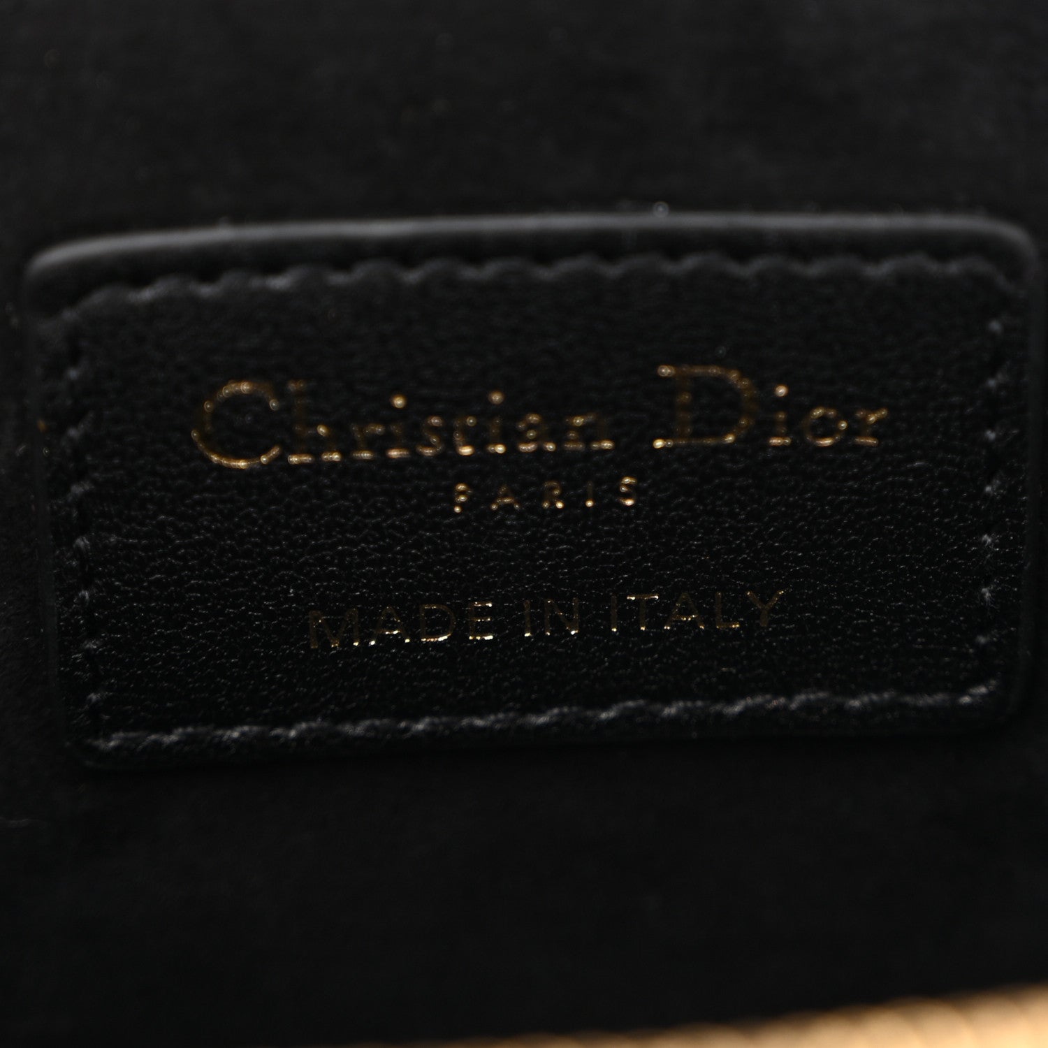 Christian Dior Lambskin Cannage Micro Lady Dior Vanity Case Black 6 of 13