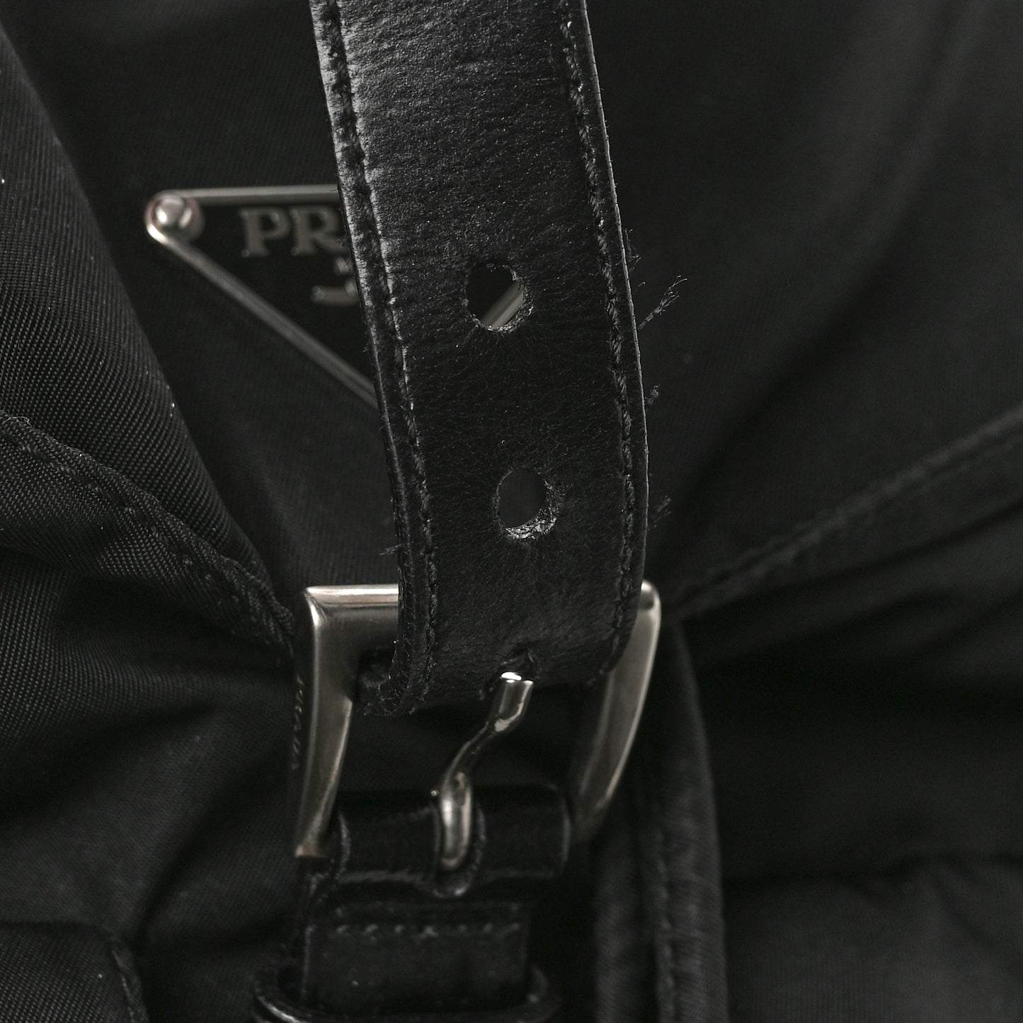 Tessuto Nylon Vela Medium Backpack Black