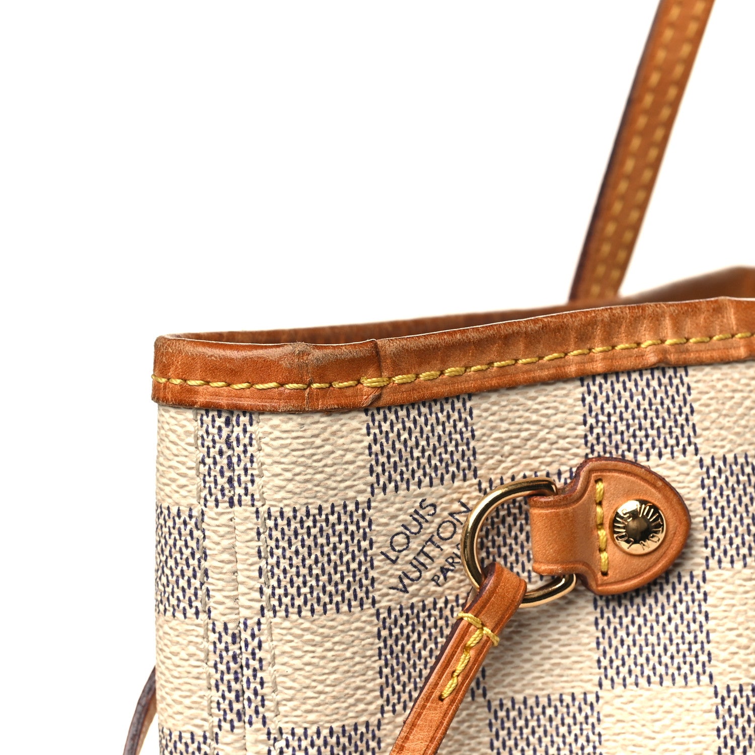 Louis Vuitton Damier Azur Neverfull PM 7 of 9