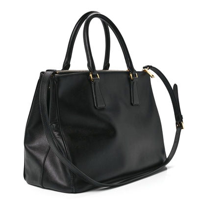 Prada Saffiano Medium Galleria Double Zip Tote Black 3 of 13