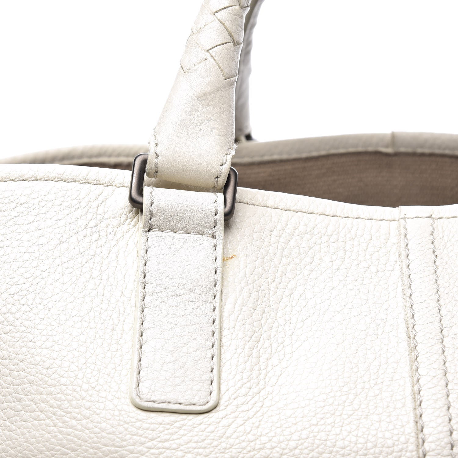 Bottega Veneta Cervo Deerskin Shopping Tote Marmo 8 of 10