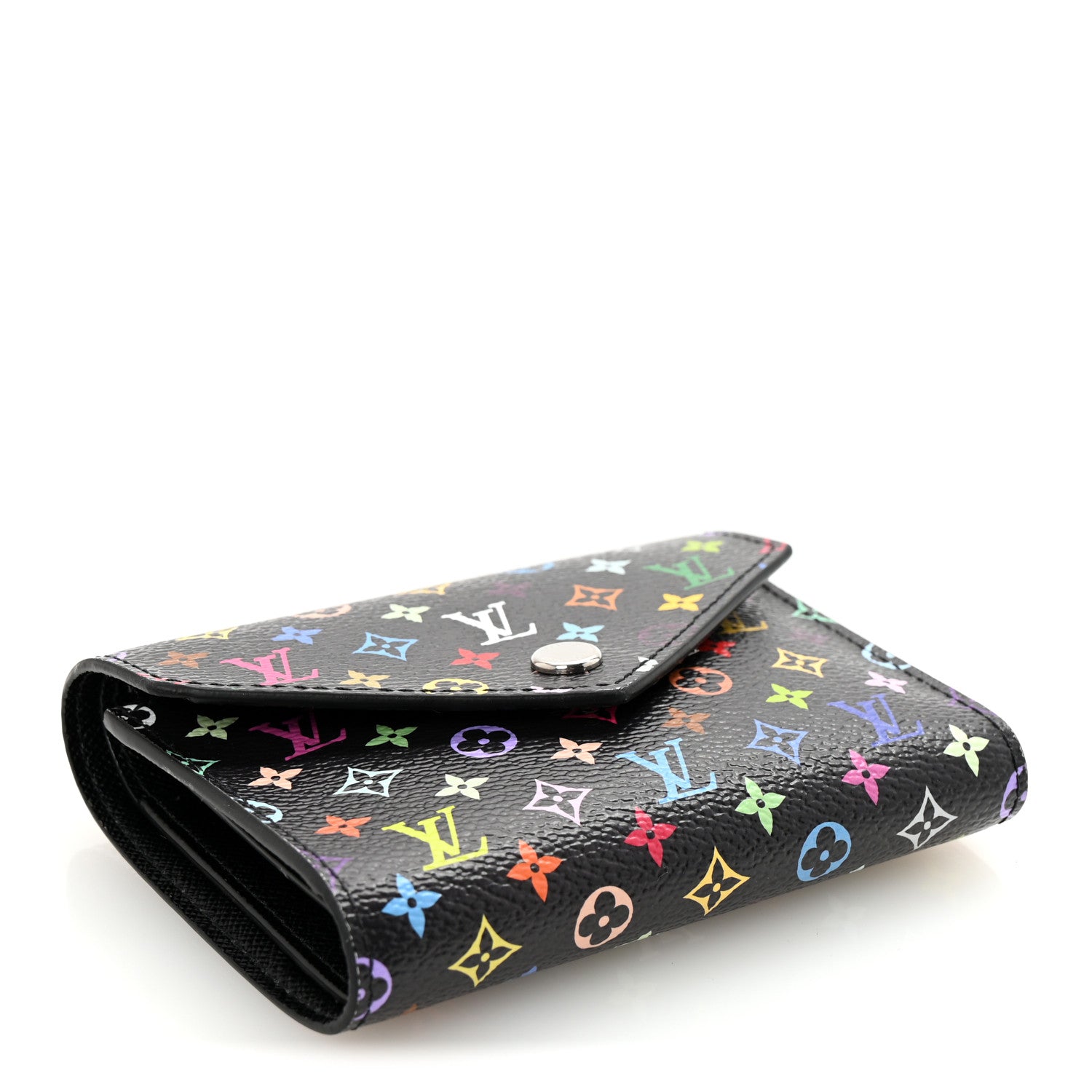 Louis Vuitton LV x TM Monogram Multicolor Victorine Wallet Black 4 of 7