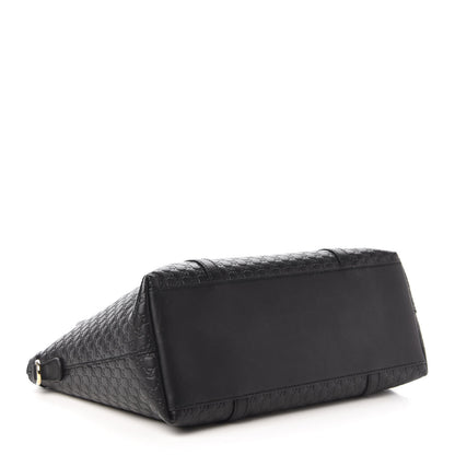 Gucci Soft Microguccissima Small Zippered Satchel Black 4 of 10