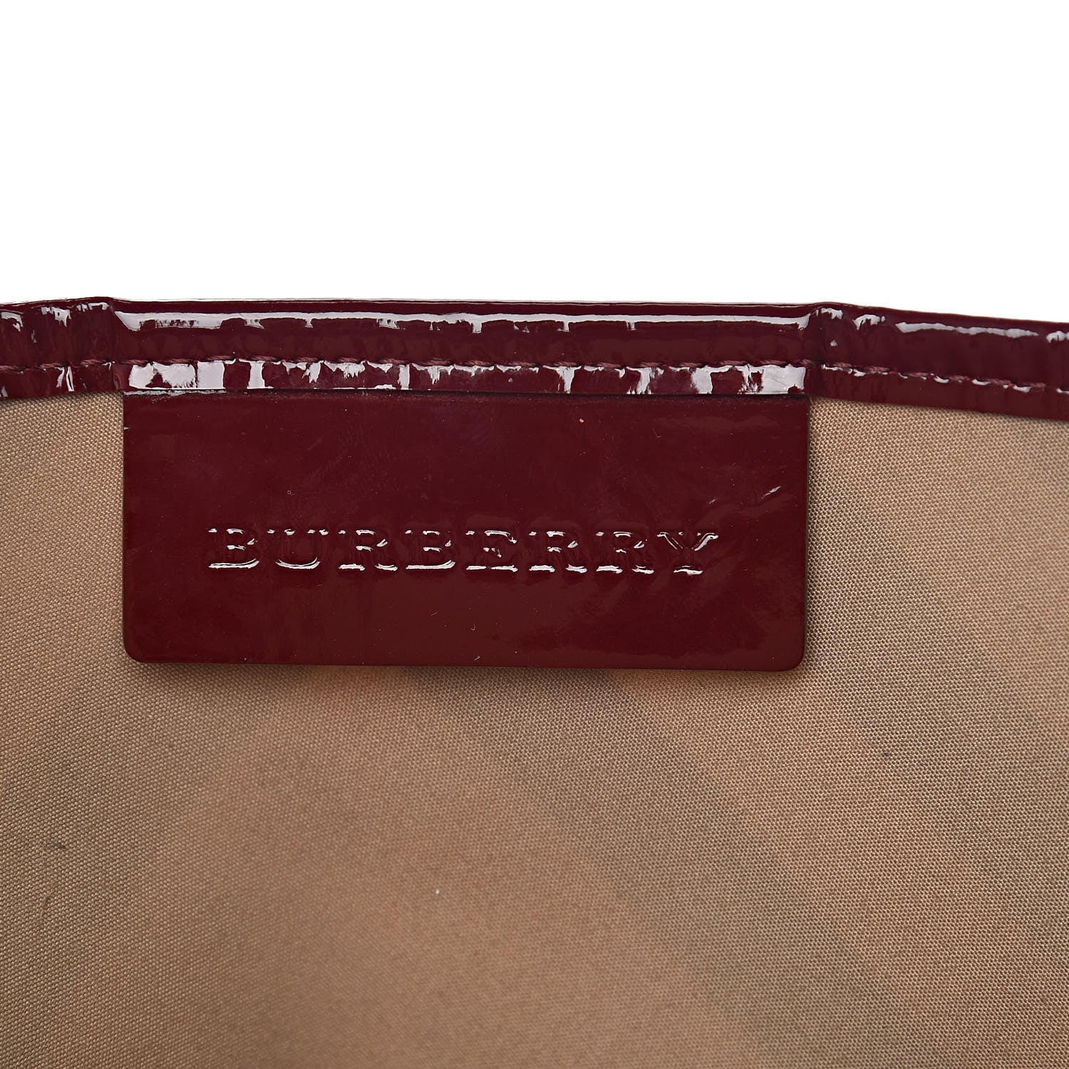 Burberry Supernova Check Small Nickie Tote Berry Red 7 of 15
