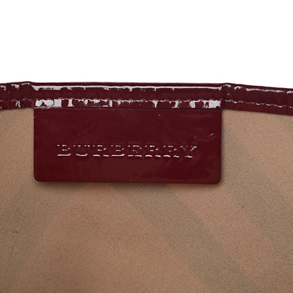 Burberry Supernova Check Small Nickie Tote Berry Red 7 of 15
