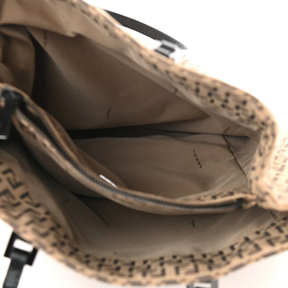 Fendi Zucchino Vitello Small Tote Beige Black 4 of 7
