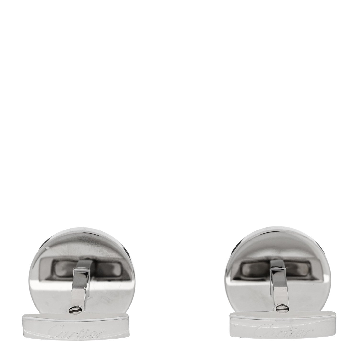 Cartier Sterling Silver Water Resistant Decor Cufflinks 3 of 5