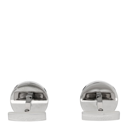 Cartier Sterling Silver Water Resistant Decor Cufflinks 3 of 5