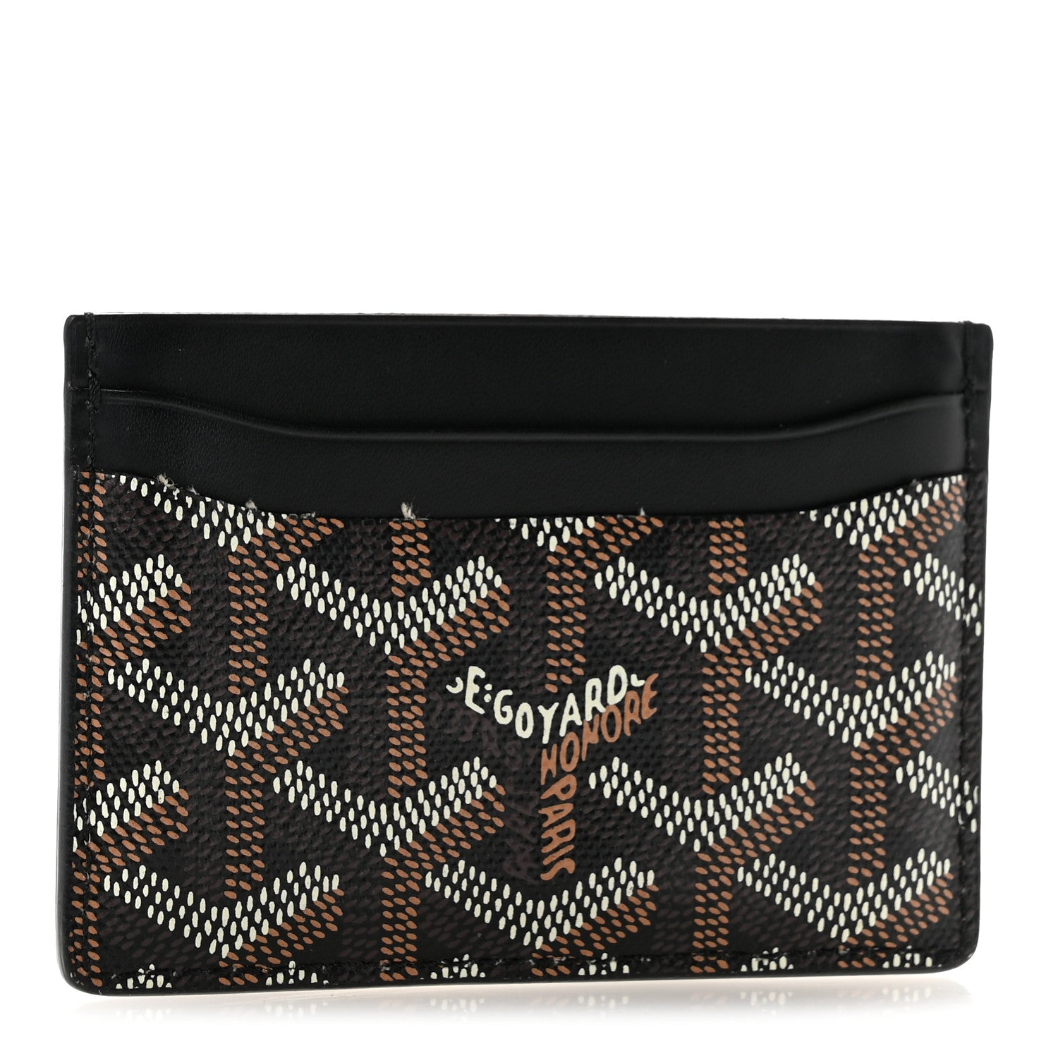Goyard Goyardine Saint Sulpice Card Holder Black 3 of 9