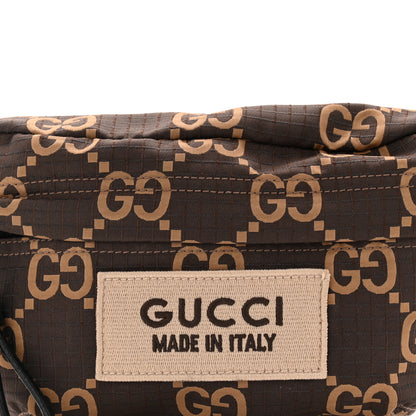 Gucci Recycled Polyester Monogram Jumbo GG Belt Bag Ebony Beige 8 of 10