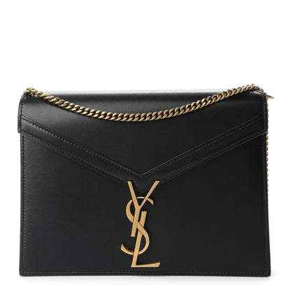 Saint Laurent Smooth Calfskin Monogram Cassandra Clasp Bag Black 1 of 8