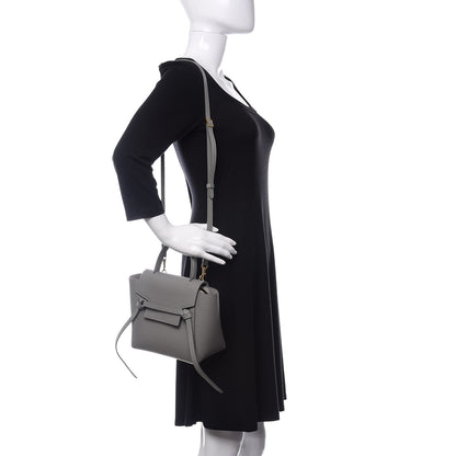 Celine Grained Calfskin Nano Belt Bag Cloud 2 of 12