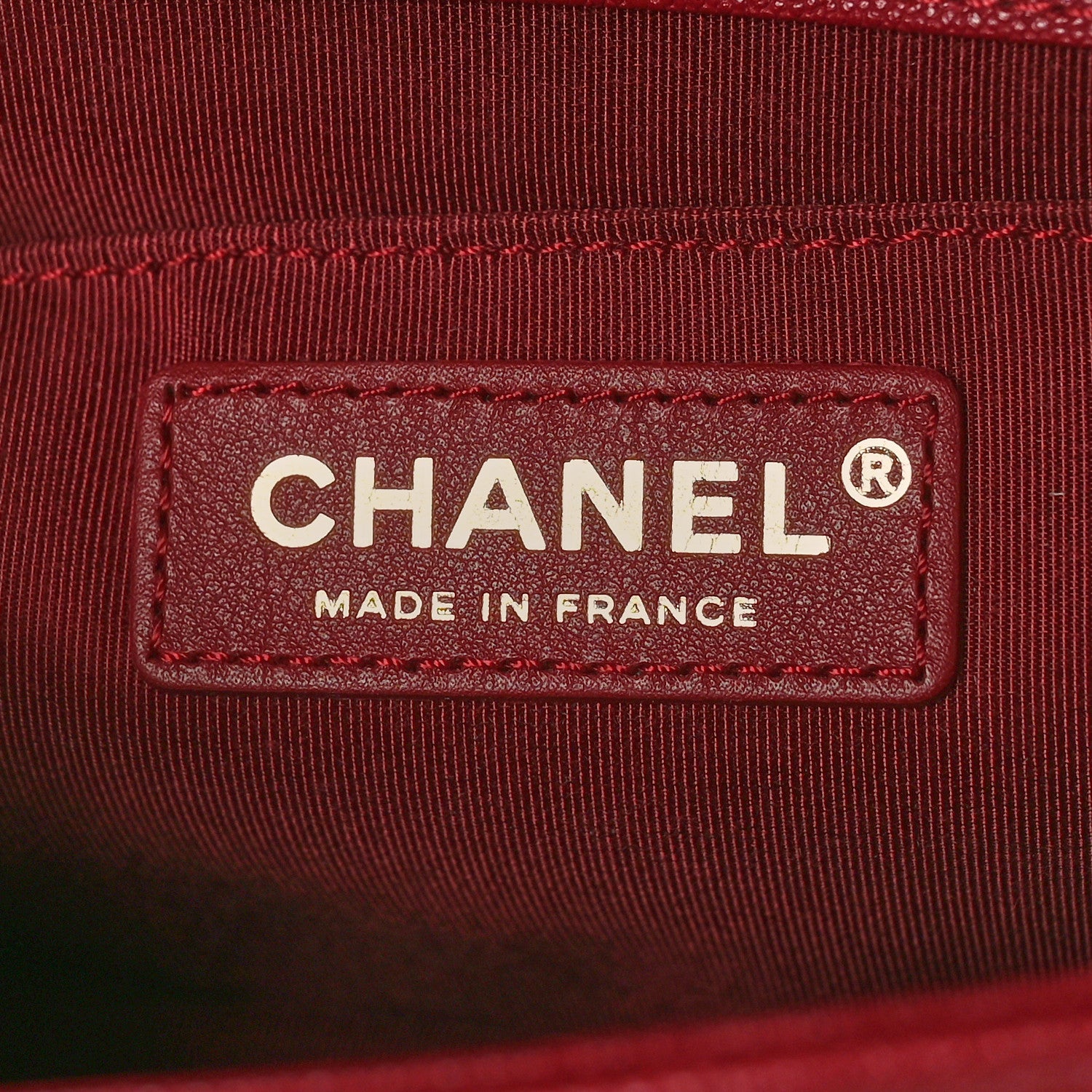 Chanel Caviar Chevron Quilted Medium Boy Flap Red 6 of 9