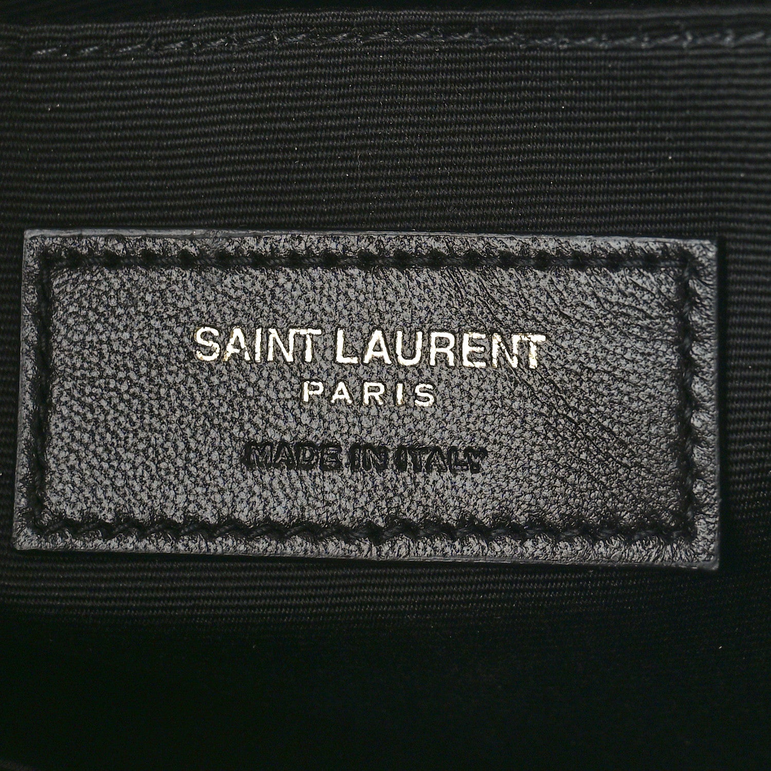 Saint Laurent Calfskin Matelasse Chevron Monogram A5 Wristlet Black 6 of 10