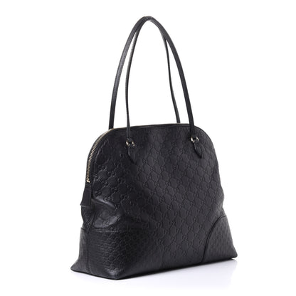 Gucci Guccissima Medium Bree Shoulder Bag Black 2 of 5