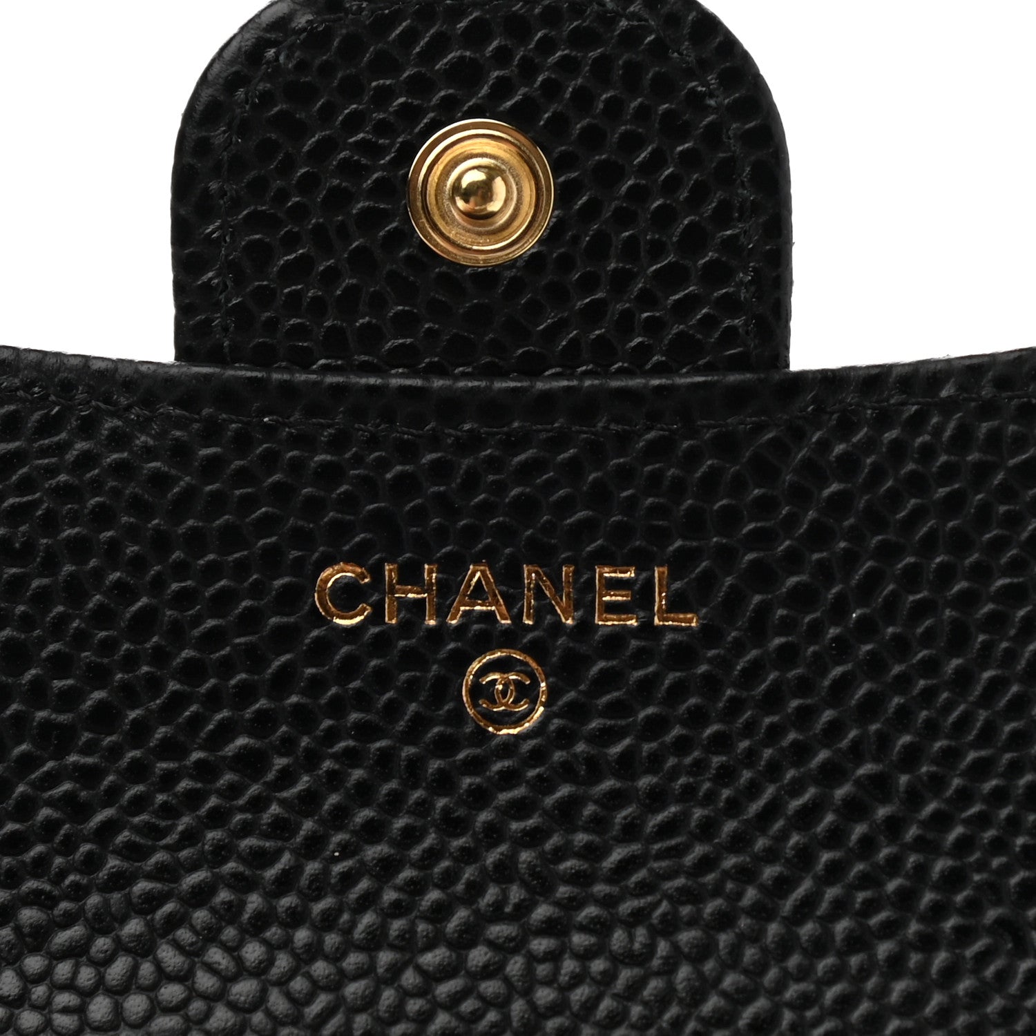 Chanel Caviar Quilted Compact Flap Wallet Black 6 of 9