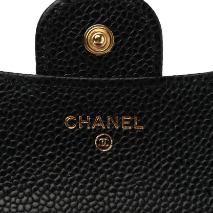 Chanel Caviar Quilted Compact Flap Wallet Black 6 of 9