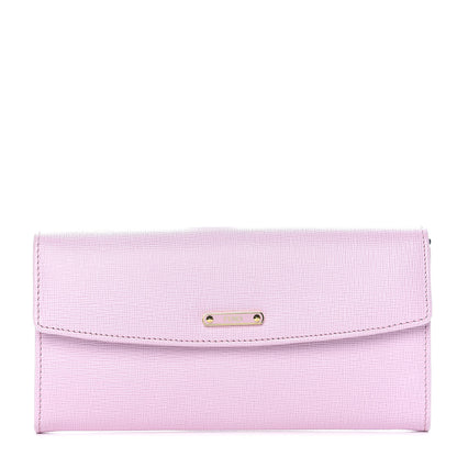 Fendi Vitello Elite Bi-Color Simply Continental Wallet Lavanda Cobalt 1 of 7