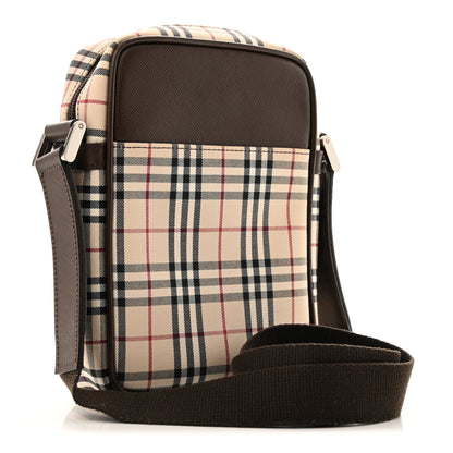 Burberry Vintage Check Small Messenger Dark Brown 3 of 14