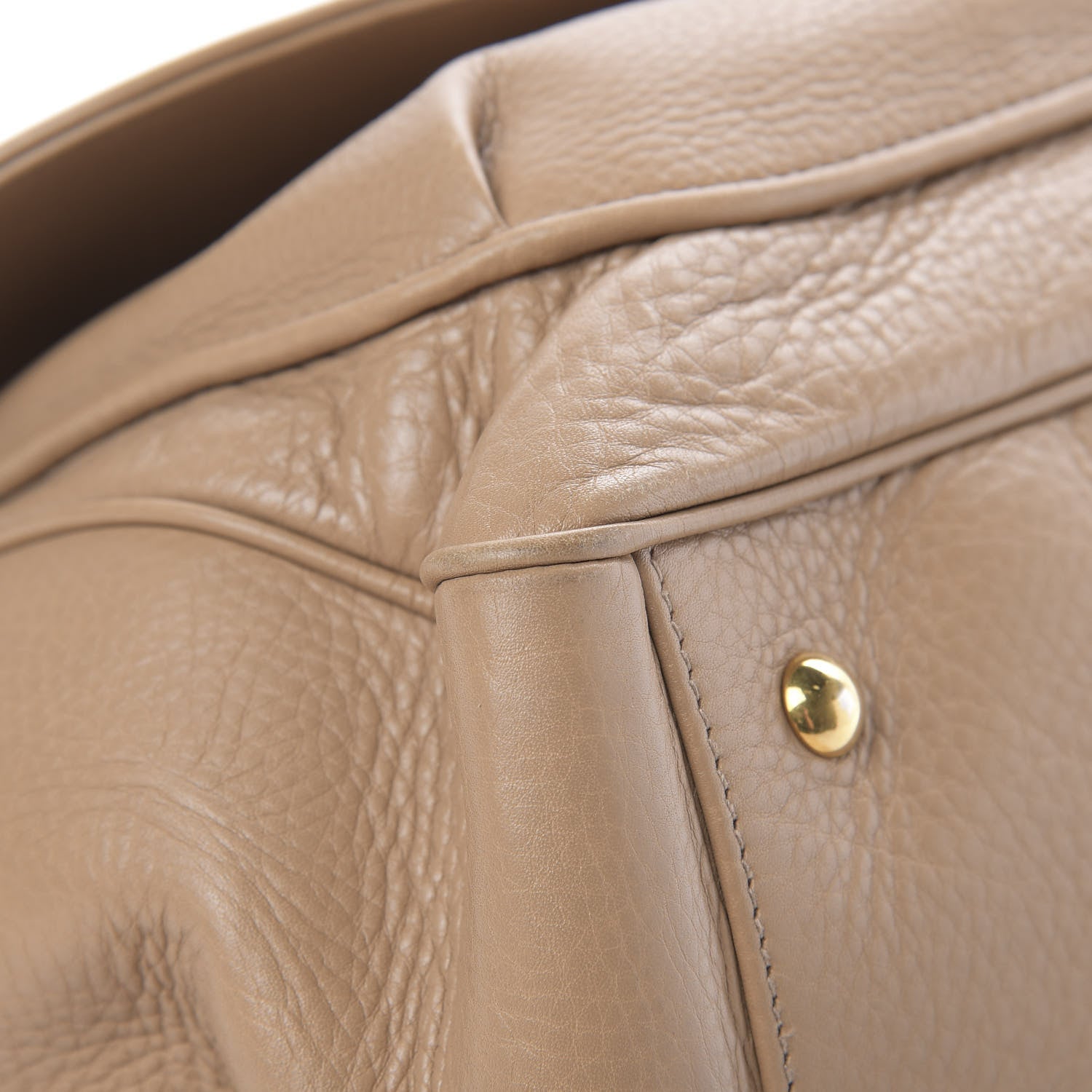 Gucci Calfskin Medium 1973 Top Handle Satchel Camelia 9 of 21