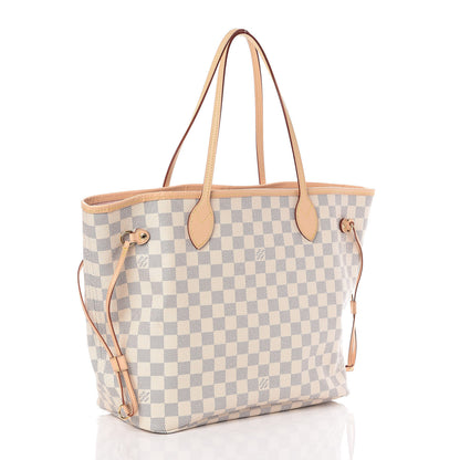 Louis Vuitton Damier Azur Neo Neverfull MM Rose Ballerine 3 of 10