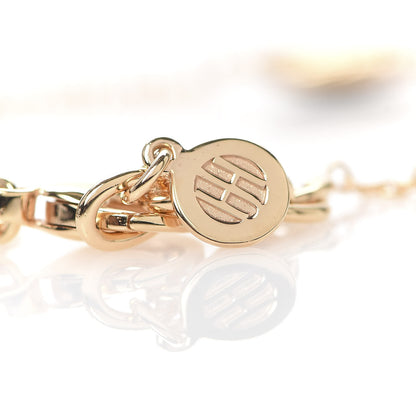 John Hardy 18K Rose Gold Black Sapphire Classic Chain Heart Station Bracelet 5 of 6