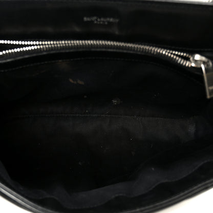 Saint Laurent Calfskin Y Quilted Monogram Medium Loulou Chain Satchel Black 4 of 11