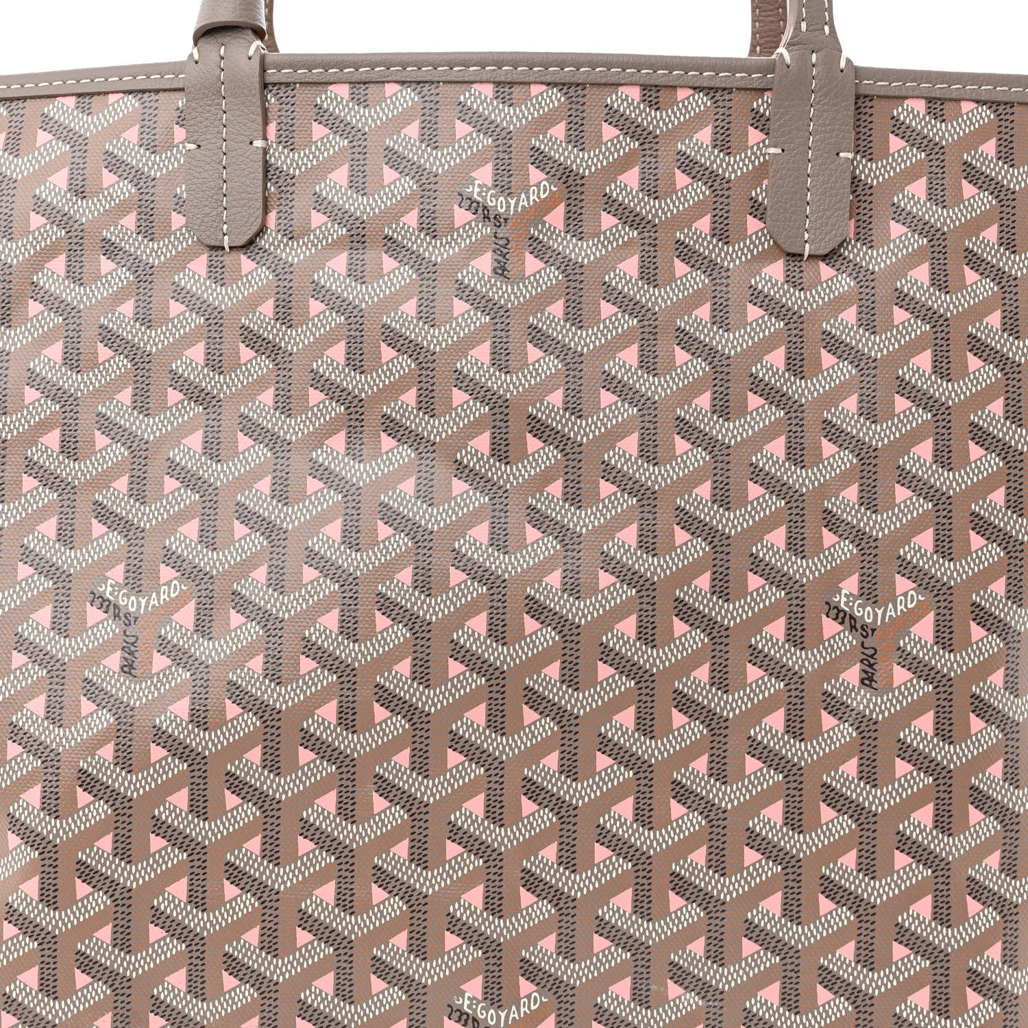 Goyard Goyardine Saint Louis Claire Voie PM Grege Powder Pink 10 of 12