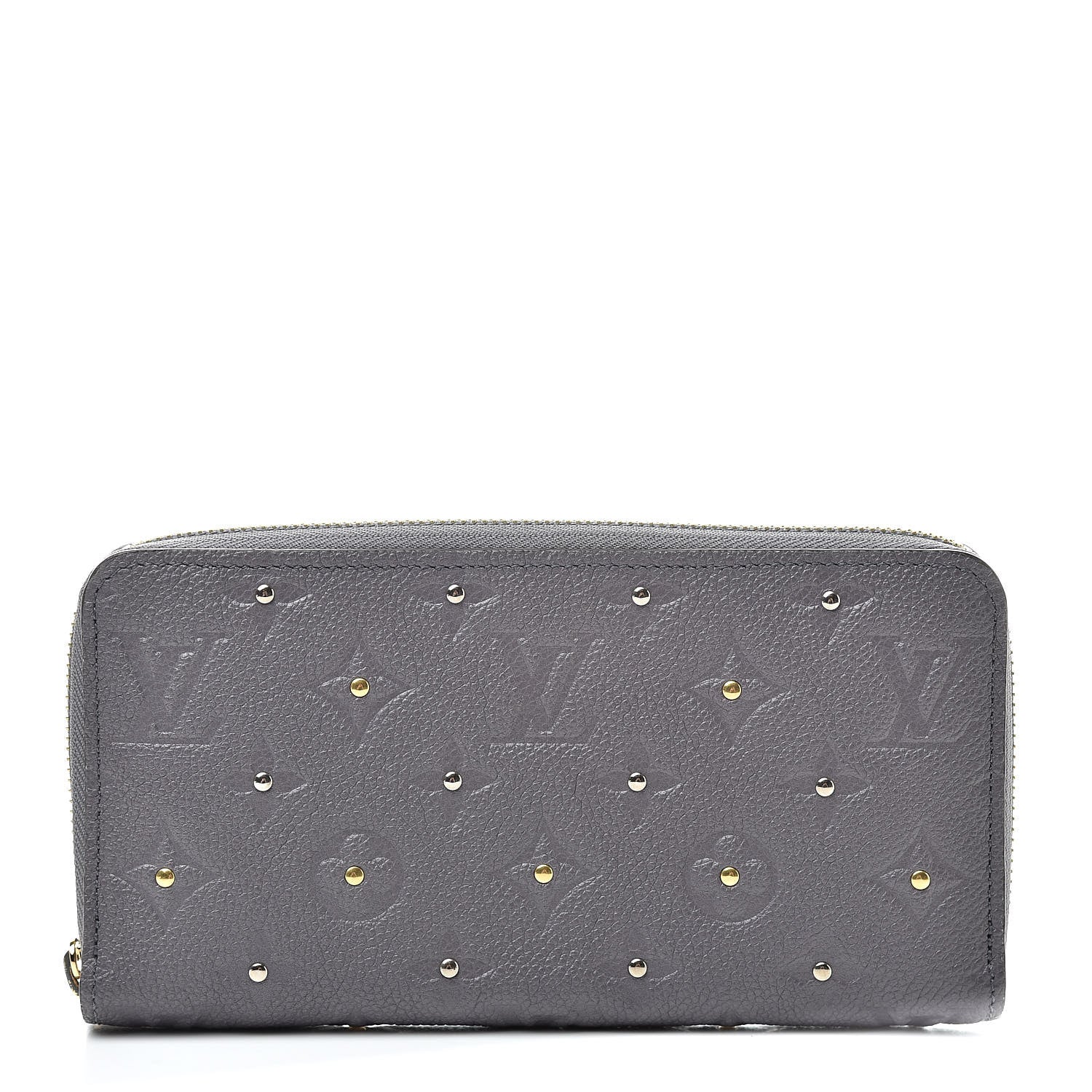 Louis Vuitton Studded Empreinte Zippy Wallet Gris Silver 1 of 8