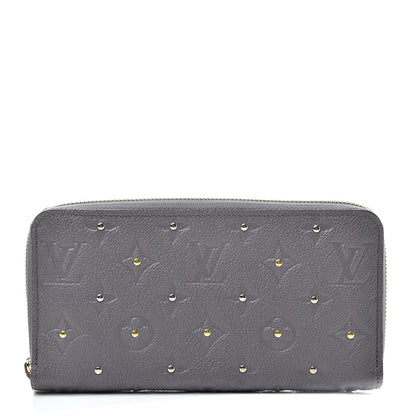 Louis Vuitton Studded Empreinte Zippy Wallet Gris Silver 1 of 8