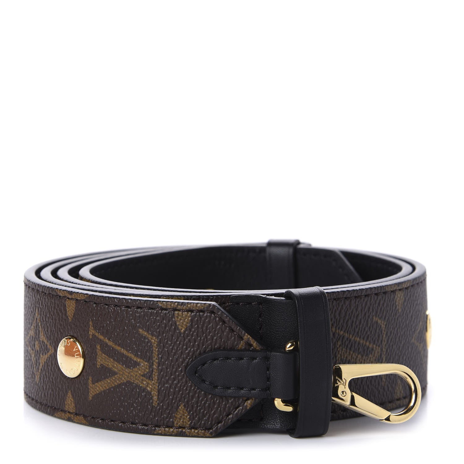 Louis Vuitton Monogram Bandouliere Shoulder Strap Black 1 of 5