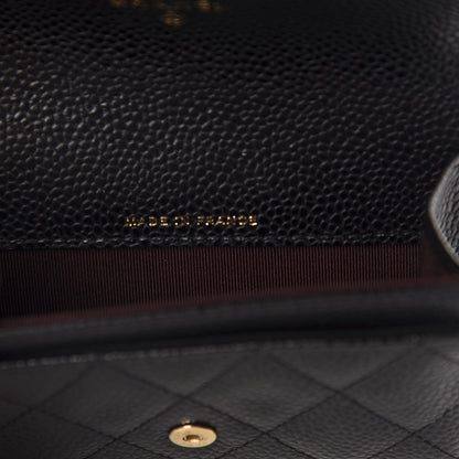 Chanel Caviar Quilted Flap Card Holder Black 7 of 9