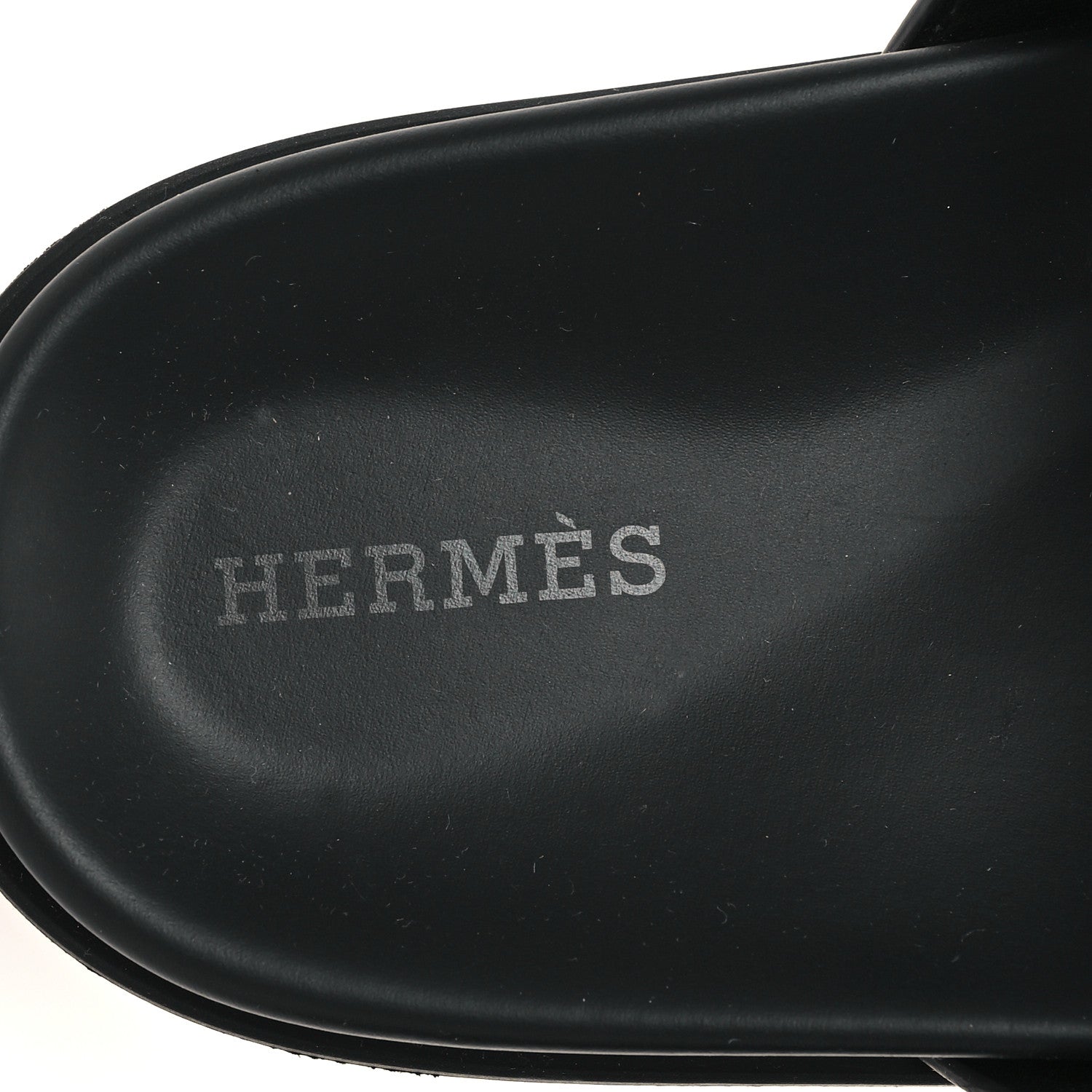 Hermes Calfskin Womens Chypre Sandals 38 Black 8 of 12