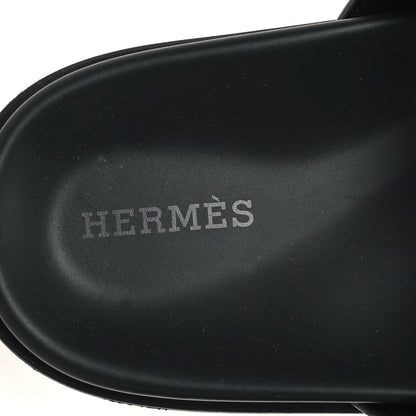 Hermes Calfskin Womens Chypre Sandals 38 Black 8 of 12