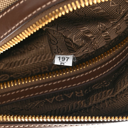 Prada Jacquard Logo Camera Bag Corda Bruciato 8 of 13