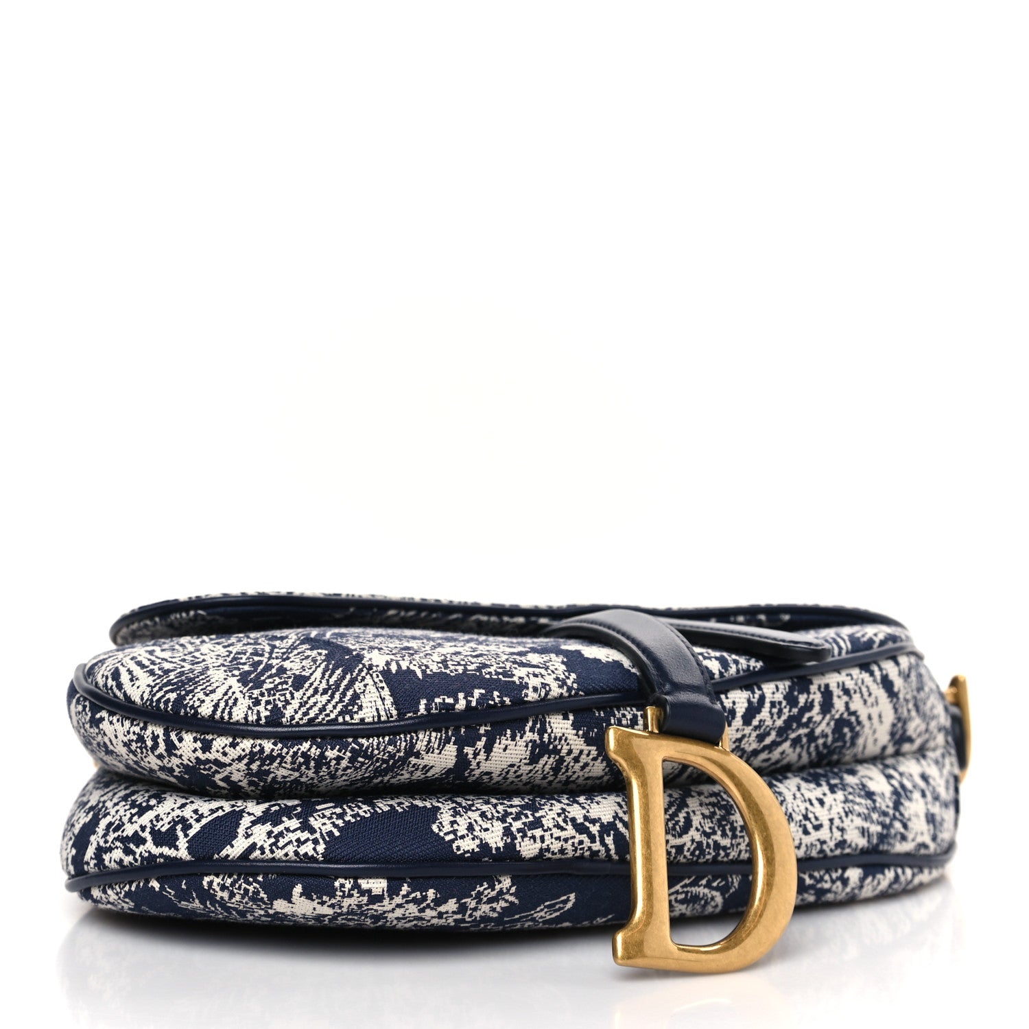 Christian Dior Canvas Embroidered Dioriviera Saddle Bag Blue 4 of 8