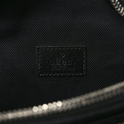 Gucci GG Supreme Monogram Textured Calfskin Retro Interlocking G Belt Bag Black 6 of 8