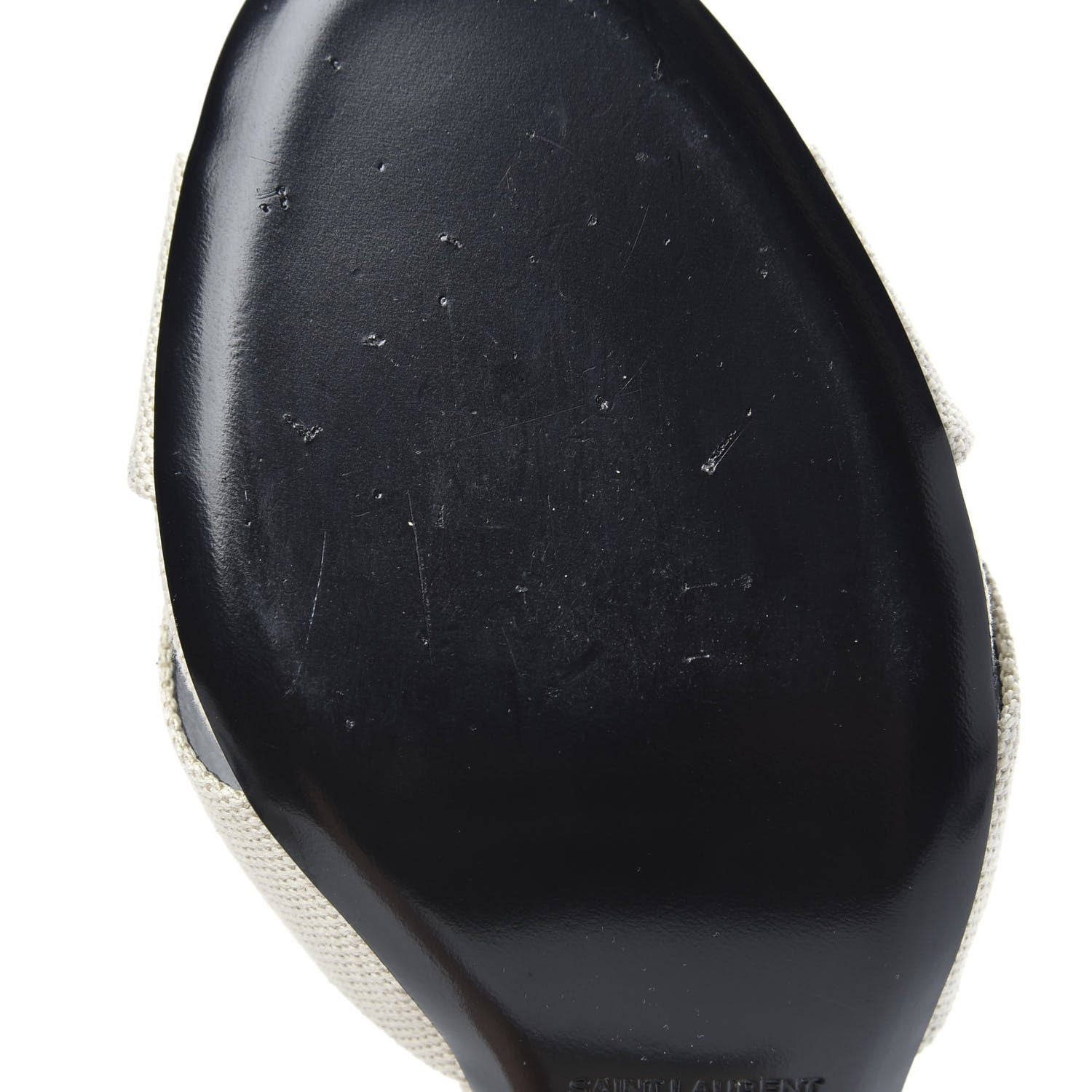 Saint Laurent Canvas Bianca Mules 39 Pearl 8 of 8