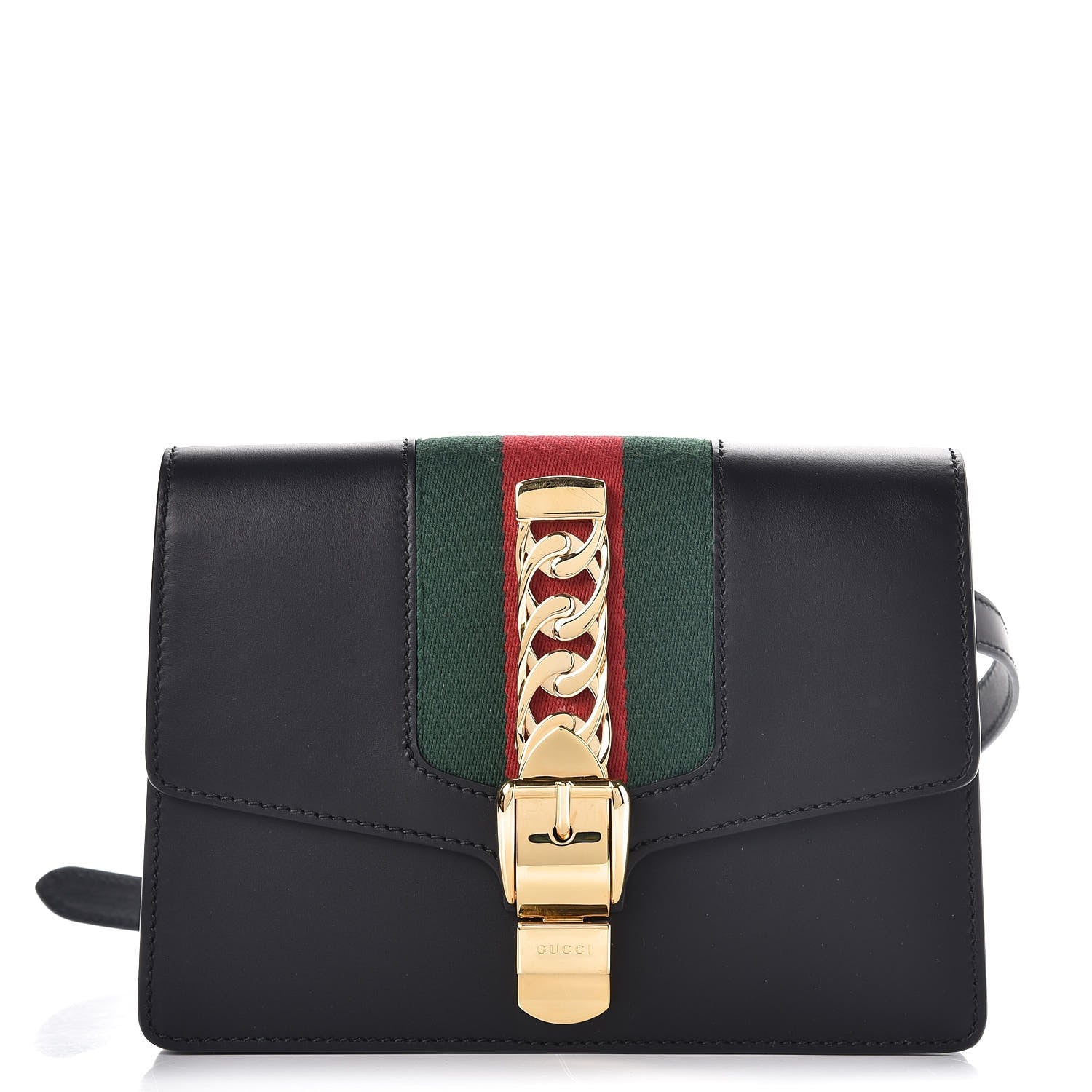 Gucci Calfskin Sylvie Belt Bag Black 1 of 10