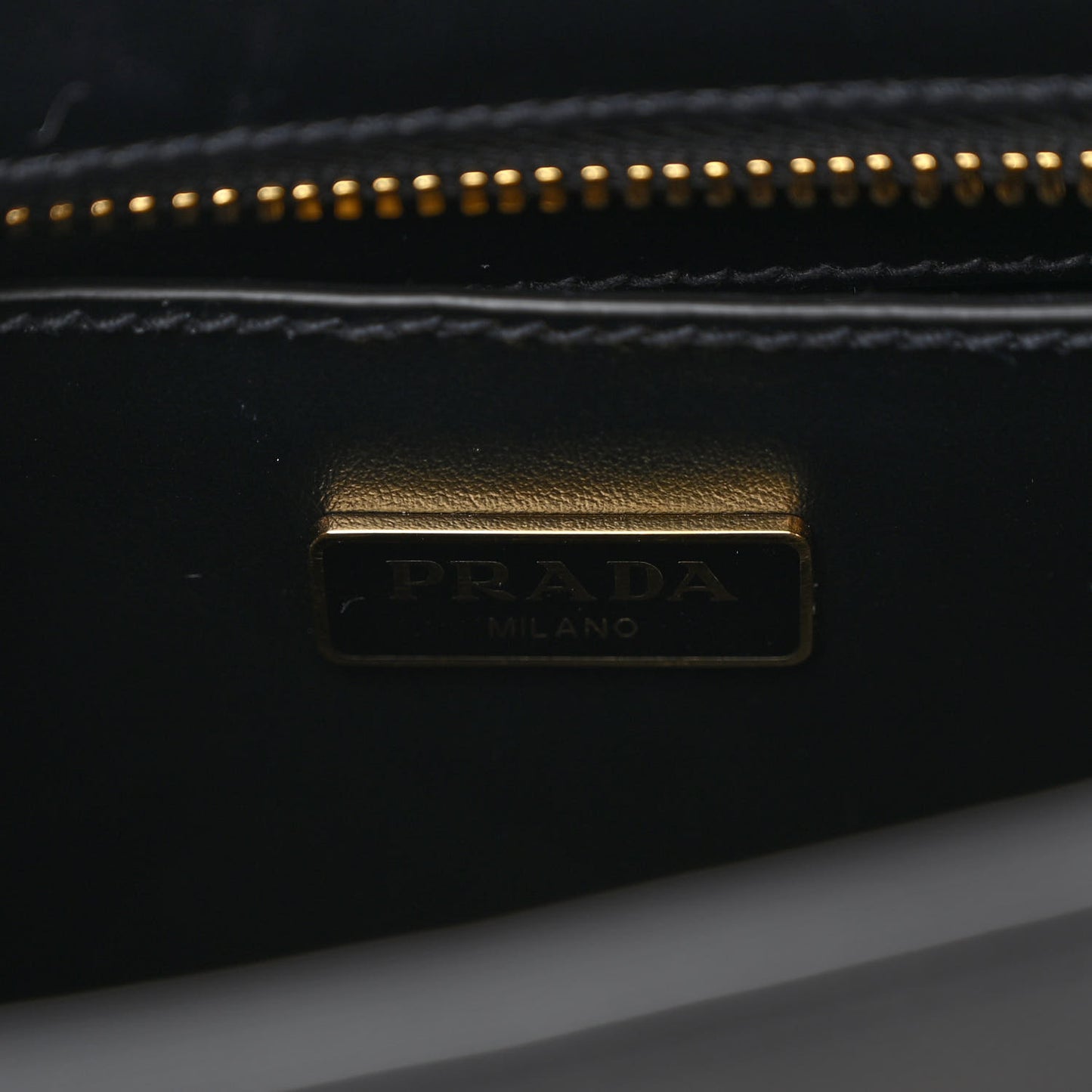Saffiano Soft Calfskin Mini Zippered Crossbody Tote Black