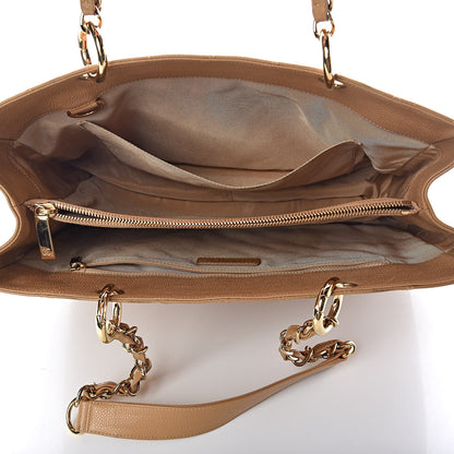 Chanel Caviar Quilted Grand Shopping Tote GST Beige 5 of 11