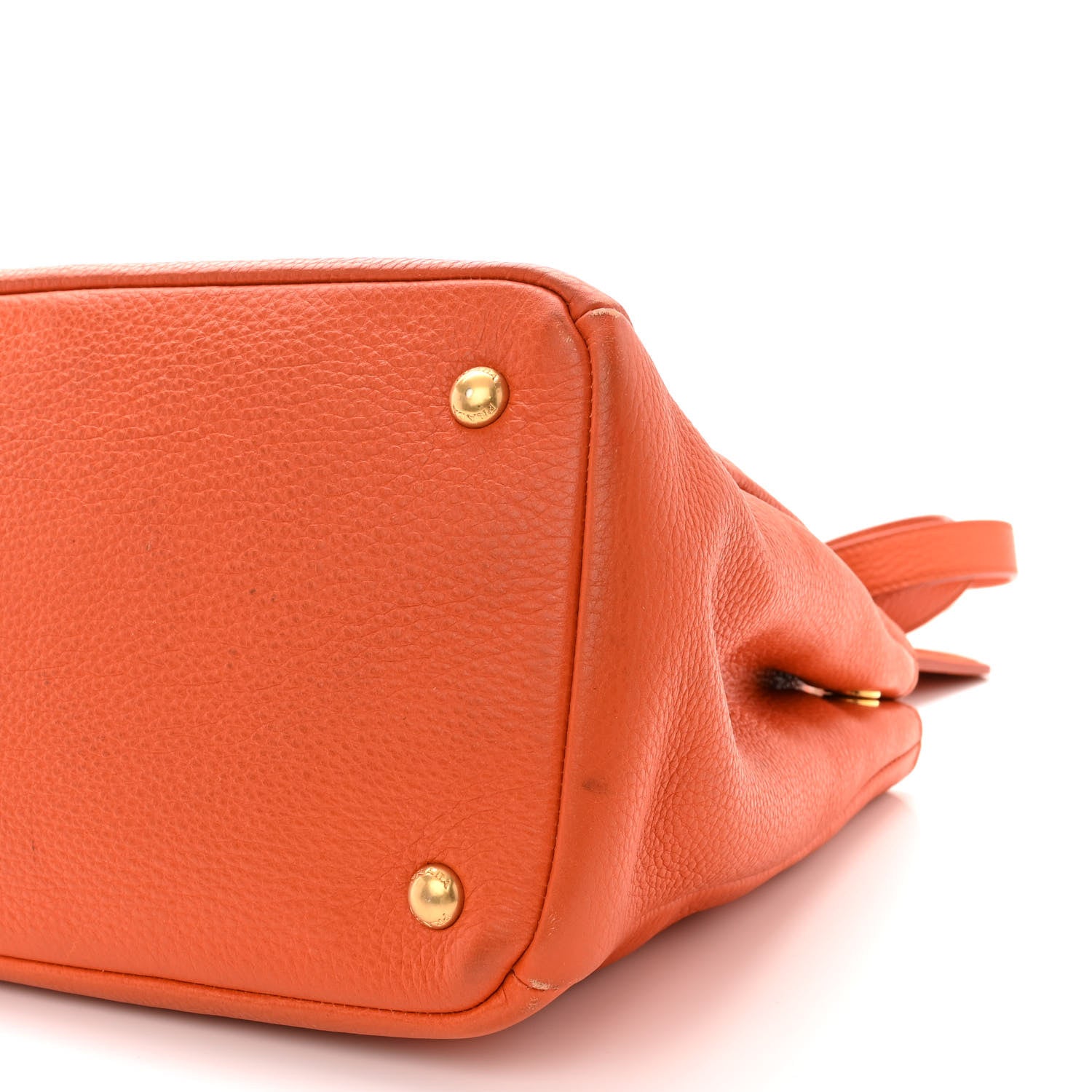 Prada Vitello Daino Shopping Tote Papaya 11 of 13