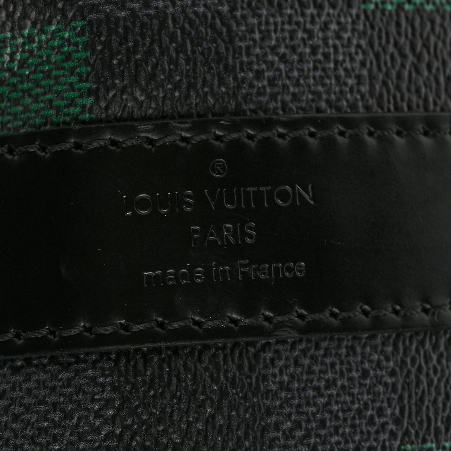 Damier Graphite Pixel Keepall Bandouliere 50 Vert